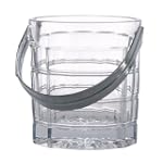 Thomas O'Brien Darby Crystal Ice Bucket w/ Ice Tongs