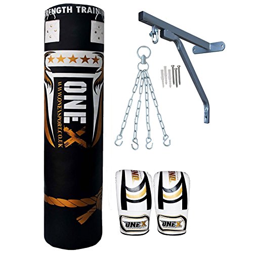 New 9 Pieces Heavy Filled Boxing Set 5FT Punch Bag Gloves Wall Bracket Chain MMA Punching Training Water Proof Bags New 9 Pieces Heavy Filled Boxing Set 5FT Punch Bag Gloves Wall Bracket Chain MMA Punching Training Water Proof Bags