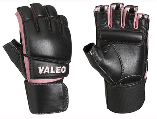 Childrens Toyshop  Sporting Goods : Valeo GLBW Women's Leather Bag Gloves with Wrist Wraps