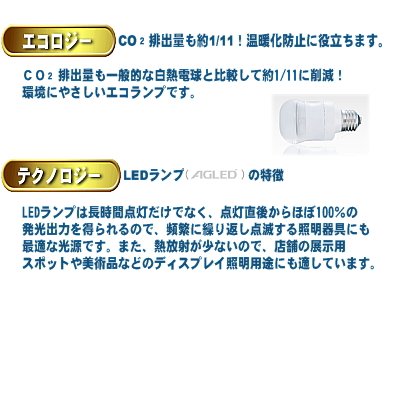 Cover image : 寿命4万時間のLEDランプ 口金E26　[温白色40W相当](MZ013)