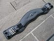leather short girth ANATOMIC black with leather padding and elastics