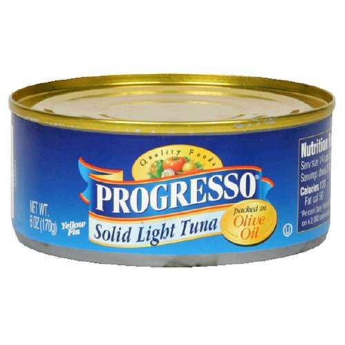 Progresso Solid Light Tuna in Olive Oil, 6-Ounce Cans (Pack of 24) by Progresso