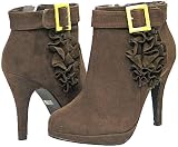 Blossom Abba-1 Brown Faux Suede Women Boot