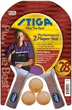 Stiga T0510 2-Player Pips In Table Tennis Set