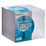 Sony - 10er Pack Jewel Case Hüllen für CD und DVD