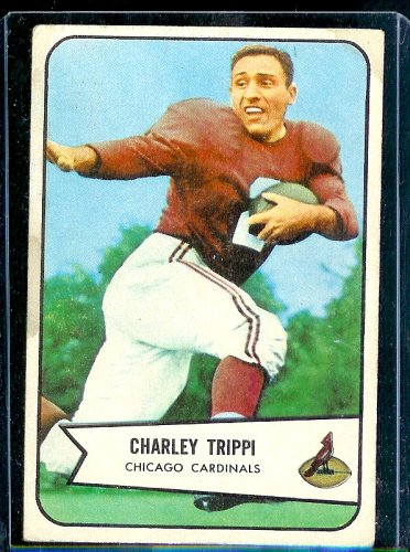 1954 Bowman Charley Trippi #60 Chicago Cardinals Football Card - Shipped In Protective ScrewDown Case!