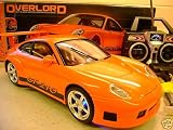 PORSCHE 911 GT TURBO RADIO REMOTE CONTROL CAR ( GIANT SIZE ) ORANGE