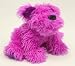 Plush Moptop Bright Pink Dog 18