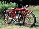 1913 Indian 61 Twin Motorcycle Photographic Poster Print, 48x36