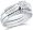 Size - 4 - 14k White Gold Diamond Ladies Womens Bridal Engagement Ring with 2 Matching Wedding & Anniversary Band Three 3 Ring Set Invisible Solitaire Style Center Setting with Side Stones Channel Set Round Brilliant Cut Diamond Ring 5mm (1/4 cttw)