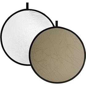 Impact Collapsible Circular Reflector Disc - Soft Gold/White - 22