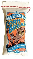 Ass Kickin' Corn Bread - A full flavor bread mix which includes a packet of habanero pepper so you can flavor to taste. Packed in a canvas bag.
