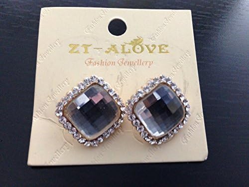 Square Crystal Earring