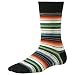 Smartwool Women's Margarita Sock, Black Multistripe size L(shoe size 10-12.5)