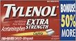Tylenol Extra Strength 1 box of 100 caplets Pain Reliever, Fever Reducer