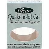 Quakehold! 22111 Gel for Glass and Crystal, Clear