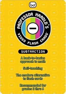 Professor Harold's Video Flash Cards SUBTRACTION