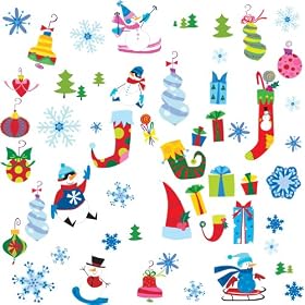RoomMates PJ2015SCS Let It Snow Peel & Stick Wall Decals