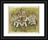A CRICKETING HERO... - Framed Print 10x8 (25x20cm) by Mary Evans