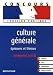 Culture générale : Epreuves et thèmes catégories A et B
