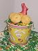 Gourmet Food : Scott's Cakes 2 lb. Almond Macaroon Cookies in a Yellow Bunny Pail with Jelly Beans and Milk Chocolate Bunny