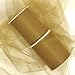 Premium Colored Tulle - Nylon Tulle Ribbon - 25 Yards (6 inches, Gold) - 5 Rolls