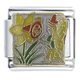 Yellow Fairy And Daffodil I Charms Bracelet Link