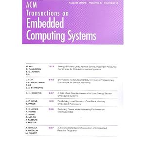 Acm Transactions on Embedded Computing Systems