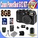 Canon G12 10 MP Digital Camera with 5x Optical Image Stabilized Zoom and 2.8 Inch Vari-Angle LCD + 8GB SDHC Memory + Extra Extended Life Battery + Ac/Dc Charger + USB Card Reader + Deluxe Case w/Strap + Memory Card Wallet + Accessory Saver Bundle!