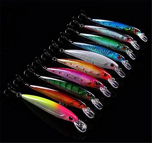 Fishing Bait Traps New 10pcs Minnow Fishing Lure Crankinstant Fishing Bait Bait Hooks Bass Crankbait Tackle 11cm/13.5g Fishing Bait for Bass Jigs