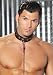 Leather Collar With O Ring Detail (Black;Men's One Size)
