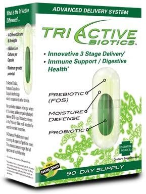 Triactive Biotics Supplement For Immune And Digestive Health 100% Non-GMO 90 Day Supply by TriActive Biotics