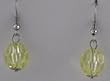 Yellow Gem Cut Globes Earrings