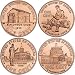 COMPLETE UNC 2009 D MINT LINCOLN CENT SET 4 COINS
