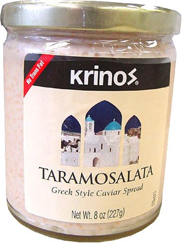 Krinos Taramosalata Greek Style Caviar Spread 8 Oz Jar by Krinos