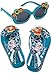 Disney Frozen Princess Elsa Platform Flip Flop Sandals and Sunglasses Set