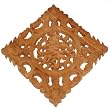 Hand-carved 16" Camphor Wood "Longevity" Wall Hanging
