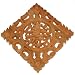 EXP Hand-carved 16" Camphor Wood "Longevity" Wall Hanging