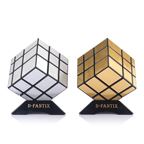 D-fantix shengshou mirror cube 3x3x3 speed cube puzzle silver gol…