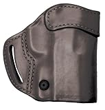 BLACKHAWK! Leather Compact Askins Black Holster, Size 02, Left Hand