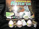 Set of 3 HatchEm Growing Pets LIZARD Reptile Eggs-Fun Toy for Kids