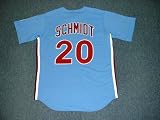 MIKE SCHMIDT Philadelphia Phillies 1980 Majestic Cooperstown Throwback Away Baseball Jersey