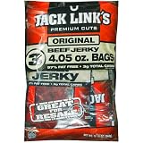 JACK LINK's Premium Cuts ORIGINAL Beef Jerky Snack Pack - 3 Pack of 4.05 OZ each NET WT 12.15 oz (344 g)