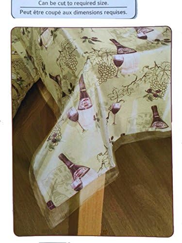 Clear Plastic Tablecloth - Clear Tablecloth Protector, Helps to Protect and Prolong the Life of your Tablecloth, Can But Cut to Size - Different Sizes Available (60 x 102)