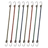 8pc Mini Bungee Cord Straps for Bikes Cycles 10"