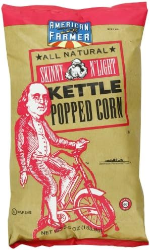 American Farmer Brand Kettle Popped Corn, Skinny n' Light, 5.5 Ounce