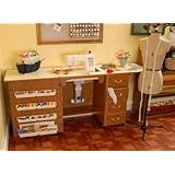 Arrow Model 98300 Sewing Machine Credenza with Airlift - Includes Free Custom Insert