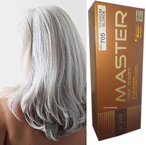 Hair Color Permanent Hair Dye Punk Goth Emo Elf Silver Titanium Blonde Mg705 Shipping Fast by HEALTYCARE