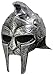 Forum Novelties Roman Gladiator Helmet, Silver, One Size