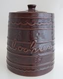 Marcrest Stoneware Brown Daisy & Dot Cookie Jar